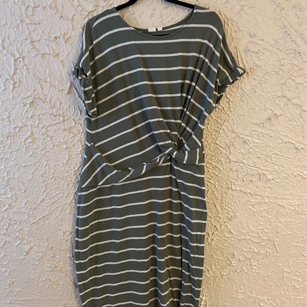 Gap Striped Midi Dress